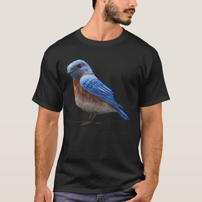 T-shirt Cute Eastern Bluebird Sunset (Devant)