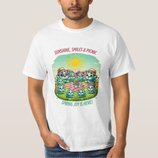 T-shirt Cute Echeveria Succulent Pique-nique Kawaii Printe