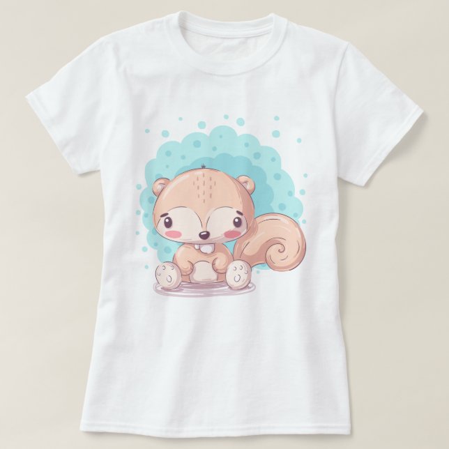 T-shirt Cute écureuil (Design devant)