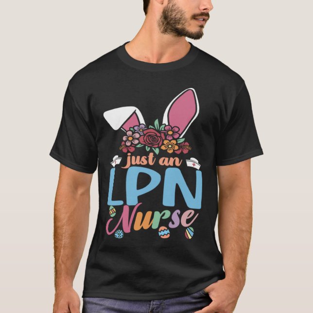 T-shirt Cute Eggcellent LPN Nurse Easter Bunny Ears Nurse  (Devant)