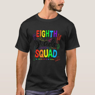 T-shirt Cute Eighth Grade Squad Joyeux Premier Jour De Ret