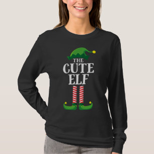 T-shirt Cute Elf Matching Famille Groupe Noël Fun