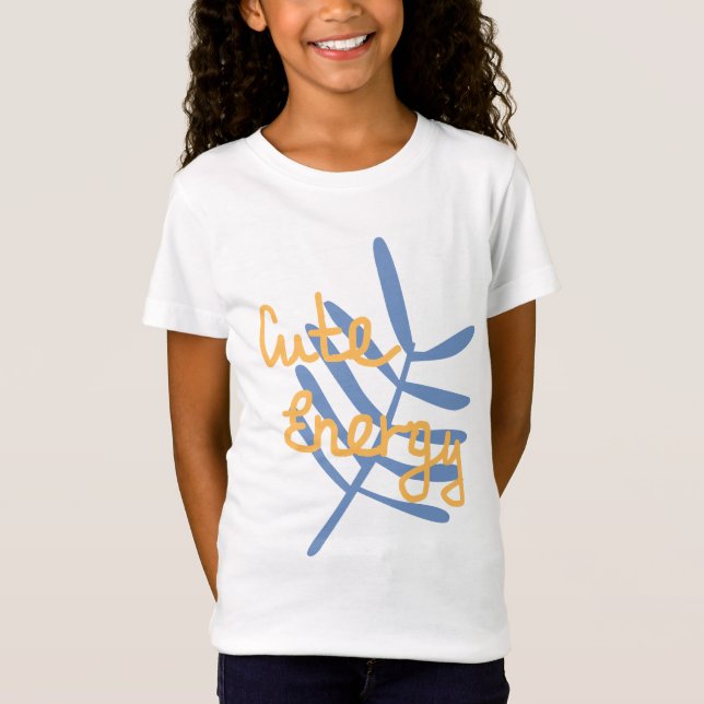 T-Shirt Cute Energy | Design en lettrage manuel (Devant)