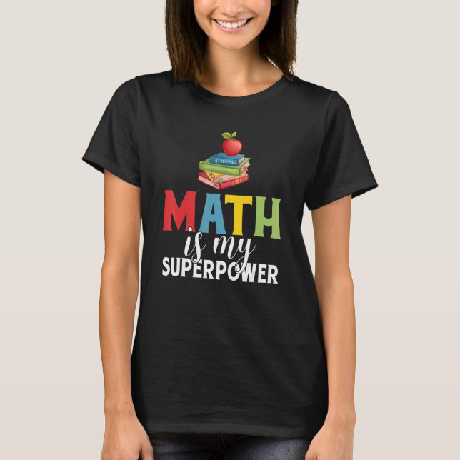T-shirt Cute enseignant Math Premier degré Mathématique Ma (Devant)