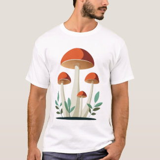 T-shirt Cute et belle tendance champignons