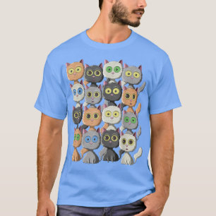 T-shirt Cute et Déplaisant Kawaii Chats Amusant Sarcastiqu