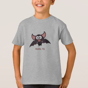 T-shirt Cute et drôle Austin Texas Cartoon Bat
