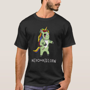 T-shirt Cute et drôle Rainbow Unicorn Zombie Halloween T