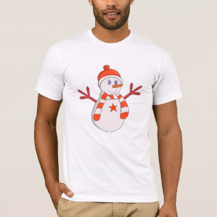 T-shirt Cute étoile Snowman