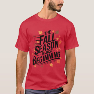 T-shirt Cute Fall Season Gift Retro Floral And Autumn Leav
