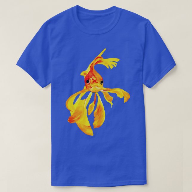 T-shirt Cute Fantail Goldfish Vector Art (Design devant)