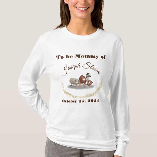 T-shirt Cute farci Animal Thème (Devant)