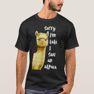 T-shirt Cute Farm Animaux Campagne Désolé Je suis en retar