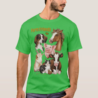 T-shirt Cute Farm Friendsee Design boy