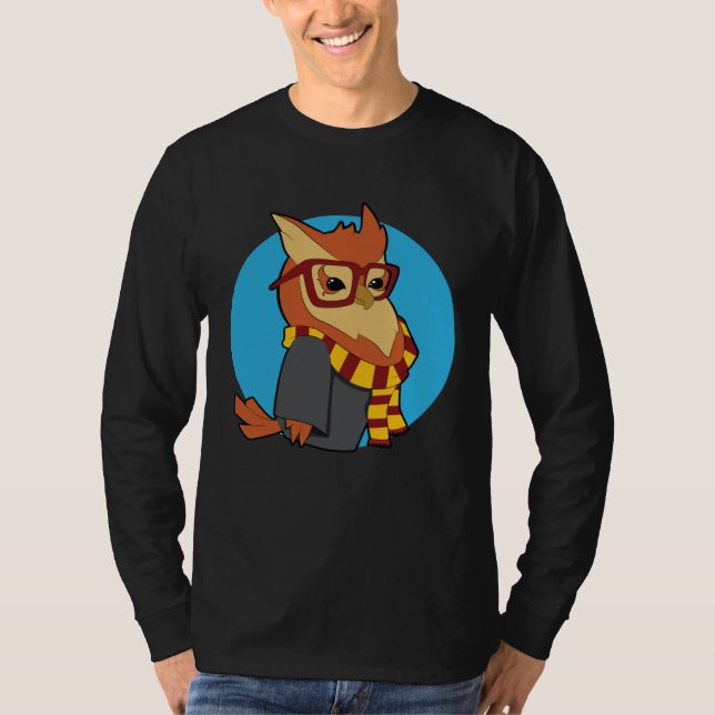T-shirt Cute Fashion Owl Bird (Devant)