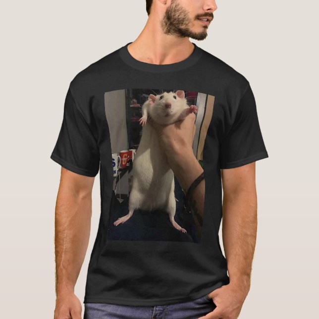 T-shirt Cute Fat Rat Being Grabbed Meme (Devant)