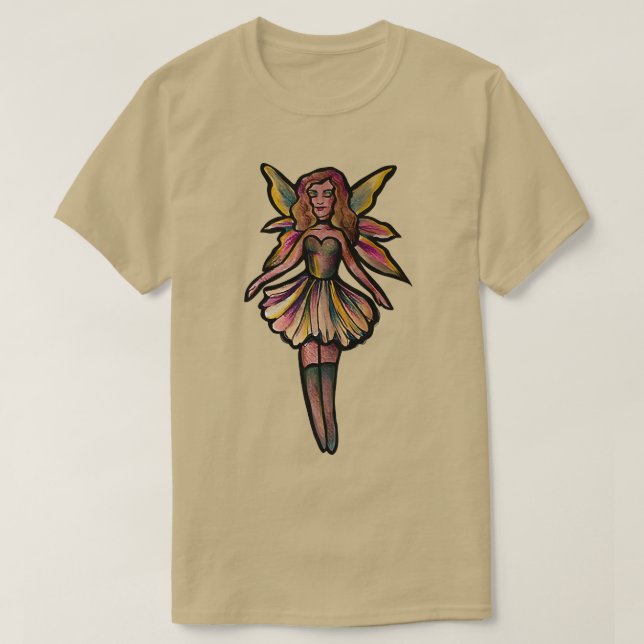 T-shirt Cute fée d'art de fées druides (Design devant)