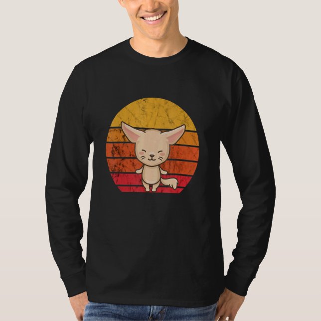 T-shirt Cute Fennec Fox Animal Fennec Fox Propriétaire Vin (Devant)