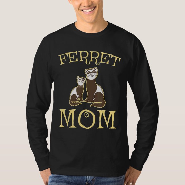 T-shirt Cute Ferret Maman Hommes Femmes (Devant)