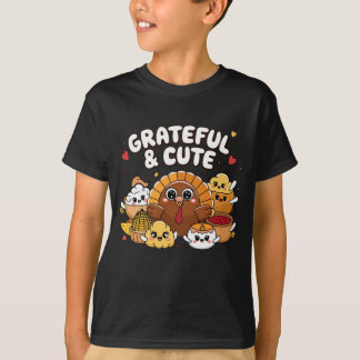 T-SHIRT CUTE FÊTE DE REMERCIEMENT : KAWAII TURKEY ET AMIS