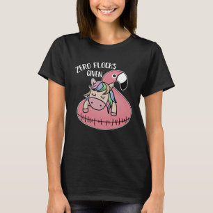 T-shirt Cute Flamant rose Unicorn Zéro Débit Dit