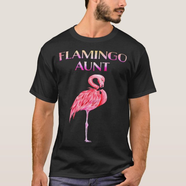 T-shirt Cute Flamingo Aunt Awesome Christmas (Devant)