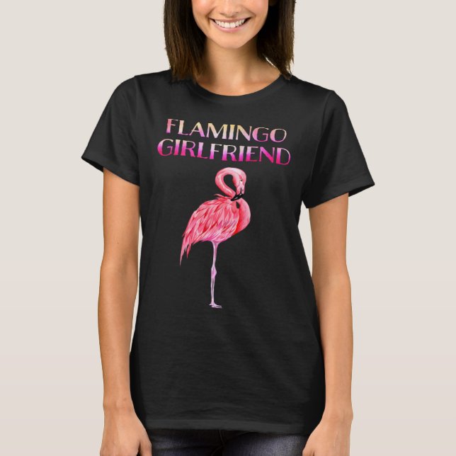 T-shirt Cute Flamingo Girlfriend Awesome  Luxury  for men  (Devant)