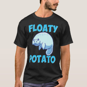 T-shirt Cute Floatte Pomme de terre Manatee Mer Vache Aime