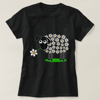 T-shirt Cute Floral Sheep Design