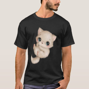 T-shirt Cute Fluffy Adorable Chat Pet Art