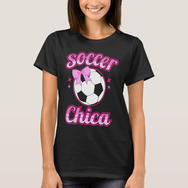 T-shirt Cute football girl girls football  with sayings (Devant)