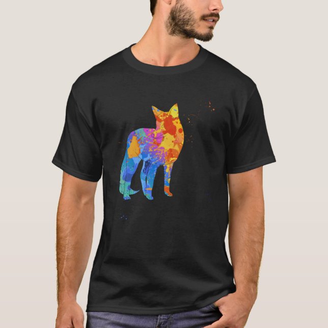 T-shirt Cute Fox  Graphic  Fox Animal Graphic (Devant)