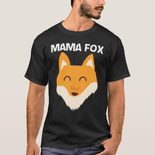 T-shirt Cute Fox Pour Femmes Maman Mammifère Animal Animau