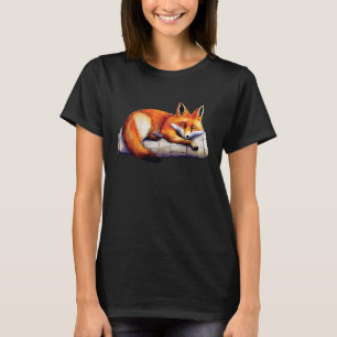 T-shirt Cute fox pour hommes femmes foxes amateurs fox ani