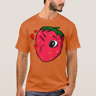 T-shirt Cute fraise Art Retro toit Fruit