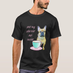 T-shirt Cute Frenchie Aime Mon Français Et Café Français B