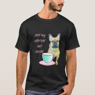 T-shirt Cute Frenchie Aime Mon Français Et Café Français B