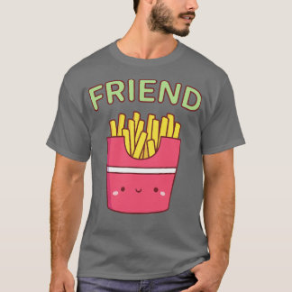 T-shirt Cute Friend Fries Best Friend Pair Doodle