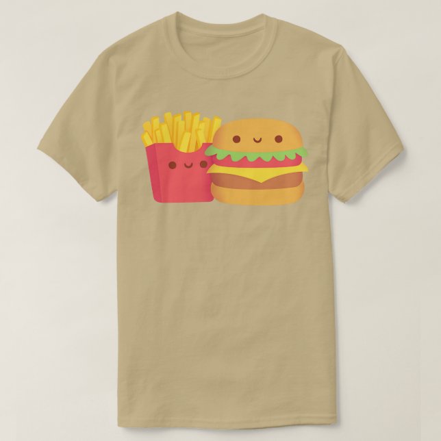 T-shirt Cute Fries et Buger (Design devant)