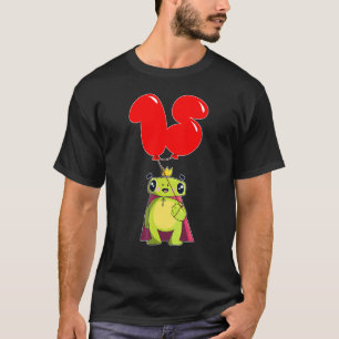 T-shirt Cute Frog 15e anniversaire de la fête de ballons p