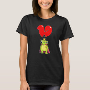 T-shirt Cute Frog 19e anniversaire de la fête de ballons p
