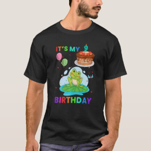 T-shirt Cute Frog 1er Anniversaire Grenouilles Graphique a