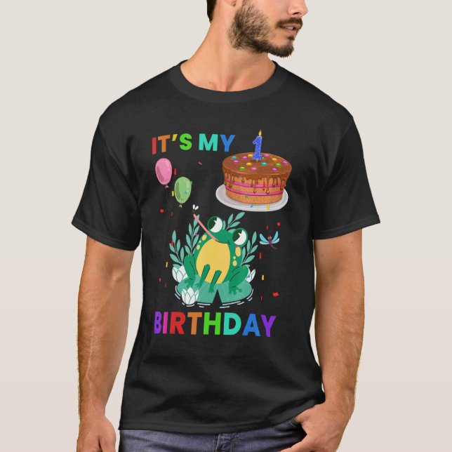 T-shirt Cute Frog 2e Anniversaire Grenouilles Graphique an (Devant)