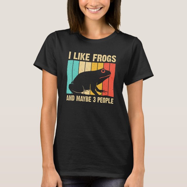 T-shirt Cute Frog Conception Pour Hommes Crapaud Femmes Am (Devant)