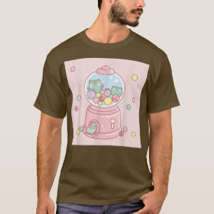 T-shirt Cute Frog Gumball Machine Funny Kawaii Aesthetic 