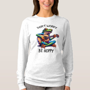 T-shirt Cute Frog Jouer une guitare Ne vous inquiétez pa