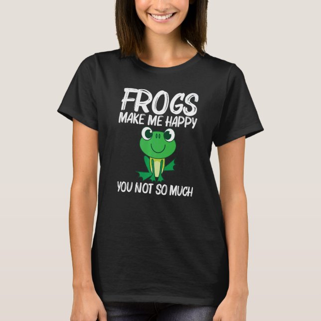 T-shirt Cute Frog Pour Hommes Femmes Forêt Zoo Animaux Ani (Devant)