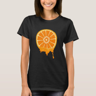 T-shirt Cute Fruit Facile Halloween Traiter Orange coupé C
