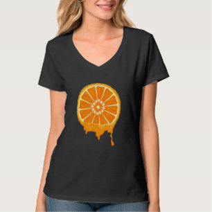 T-shirt Cute Fruit Facile Halloween Traiter Orange coupé C