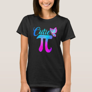 T-shirt Cute & Funny Cutie Pi Math Papillon à tarte en mat